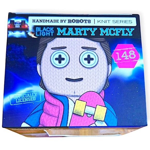 Handmade By Robots 2023 Marty McFly FANEXPO Exclusive Blacklight Figure #148 - Picture 5 of 7